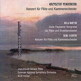 Penderecki, Eespere, Bartók – flöödikontserdid. Arvo Volmer. Signum 1996